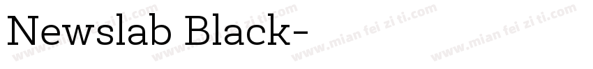 Newslab Black字体转换
